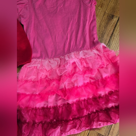 Hanna Andersson Girls Size 5 Lot Of 2 Dresses Christmas Valentines Pink Red - Picture 9 of 9